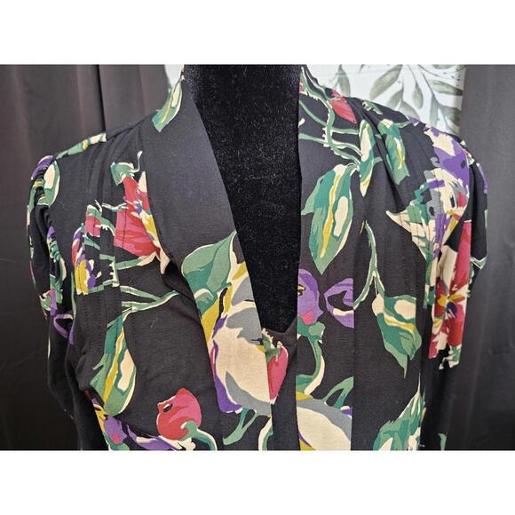 NWT Ralph Lauren Blouse Black Womens Size M Black Label - Picture 4 of 9